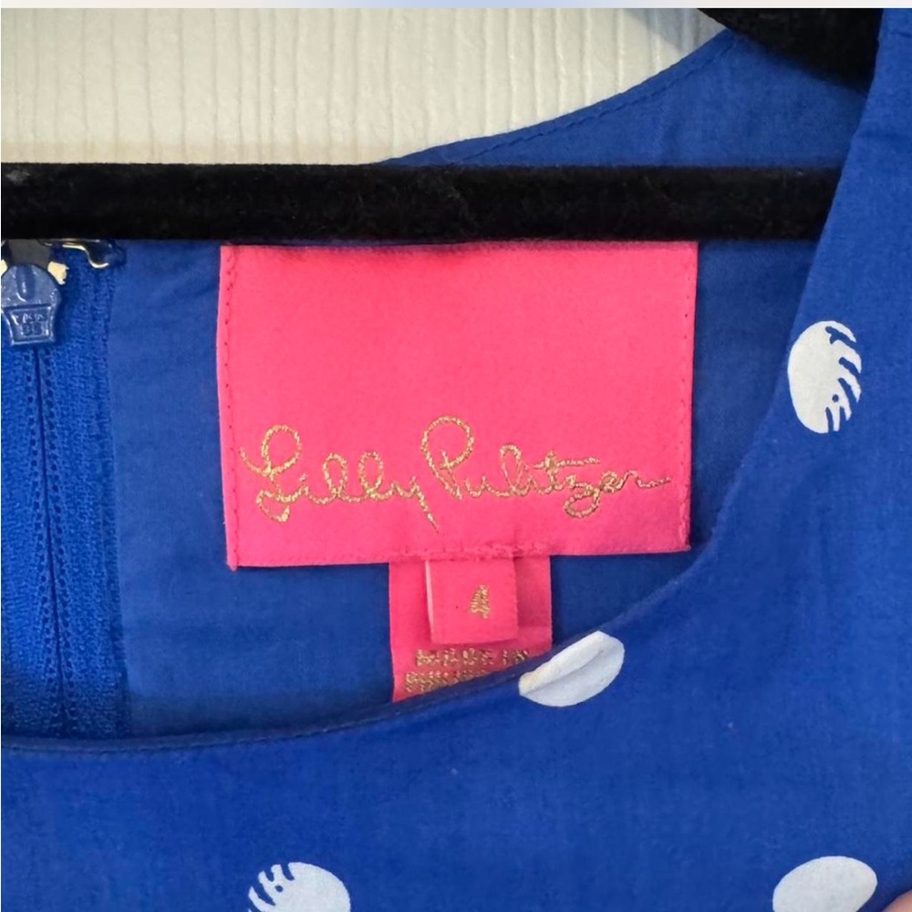 Lilly Pulitzer Blue Puff Sleeve Sundress for Weddings - Picture 3 of 5